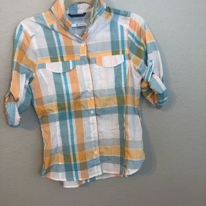 Columbia Plaid fishing shirt